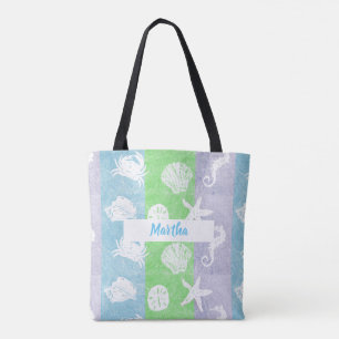 Bolso De Tela Playa Náutica Personalizada