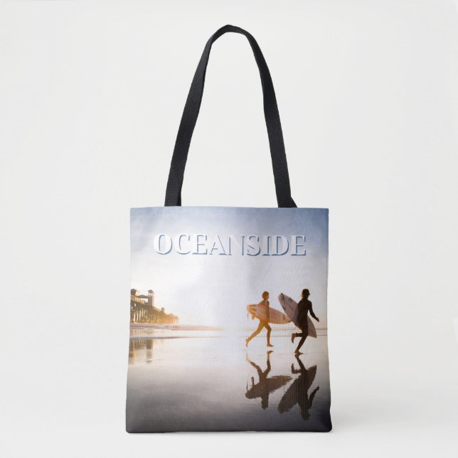 Bolso De Tela Playa Oceanside (Anverso)