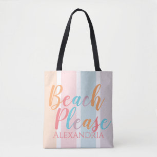 Bolso De Tela Playa personalizada, por favor