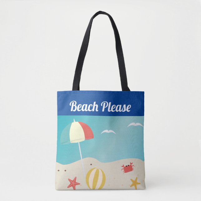 Bolso De Tela Playa Playa Playa Playa Playa Playa Playa Playa Pl (Anverso)