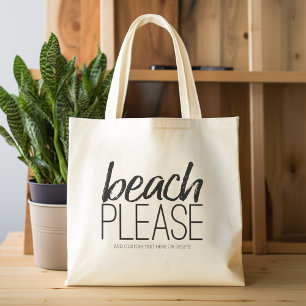 Bolso De Tela Playa por favor