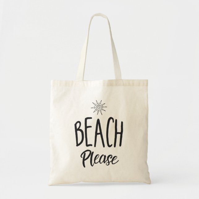 Bolso De Tela Playa por favor (Frente)