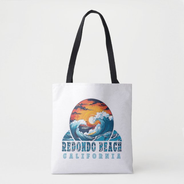 Bolso De Tela Playa Redondo California (Anverso)