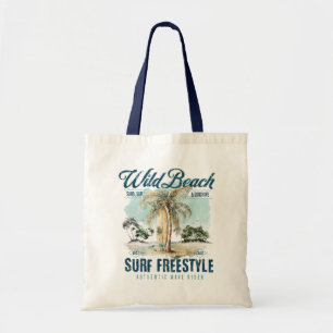 Bolso De Tela Playa Salvaje – Playa Retro de Surf Freestyle