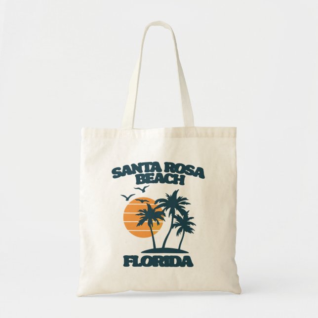 Bolso De Tela Playa Santa Rosa Florida (Frente)