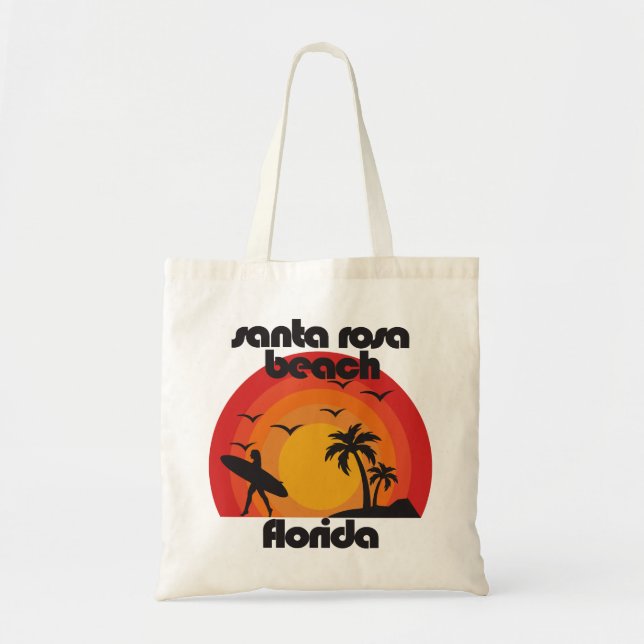 Bolso De Tela Playa Santa Rosa, Florida (Frente)