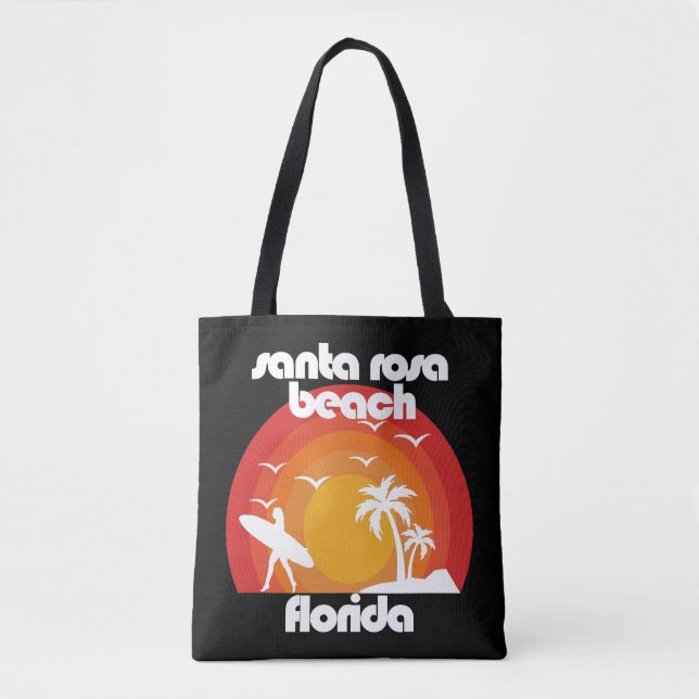Bolso De Tela Playa Santa Rosa, Florida (Anverso)
