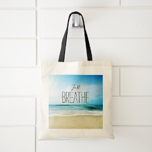 Bolso De Tela Playa Solo Respira