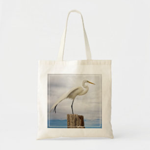 Bolso De Tela Playa talentosa del Egret el fuerte Myers, la