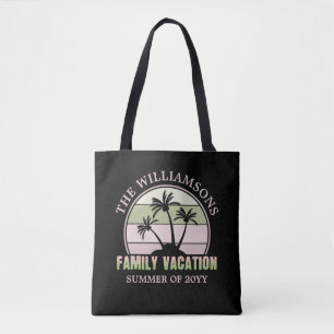Bolso De Tela Playa tropical de vacaciones para familias persona