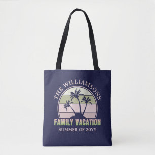 Bolso De Tela Playa tropical de vacaciones para familias persona