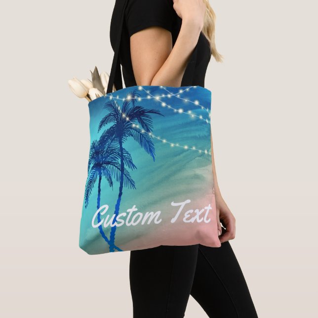 Bolso De Tela Playa tropical del océano del verano de las (Detalle)