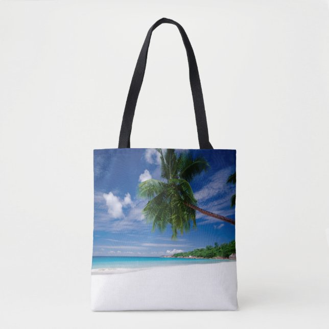 Bolso De Tela Playa tropical el | Seychelles (Anverso)