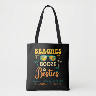 Bolso De Tela Playas de Despedida de Soltera Licor Recuerdo a Ju