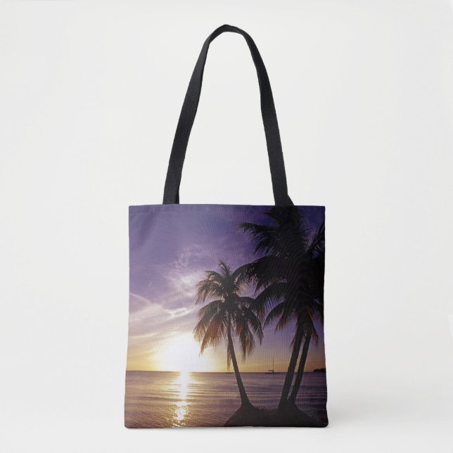 Bolso De Tela Playas de Negril, Jamaica (Anverso)