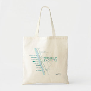 Bolso De Tela Playas del diseño de Encinitas