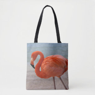 Bolso De Tela Playas tropicales   Flamingo caribeño, Aruba