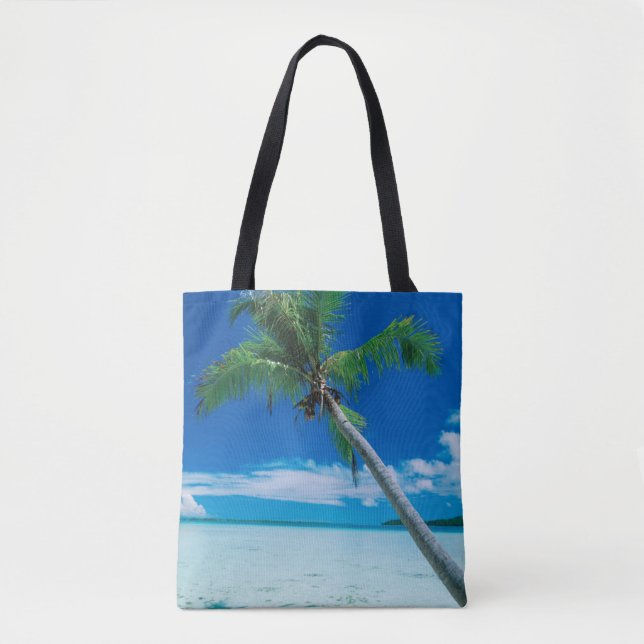 Bolso De Tela Playas tropicales | Playa de Motu Tofari, Bora Bor (Anverso)