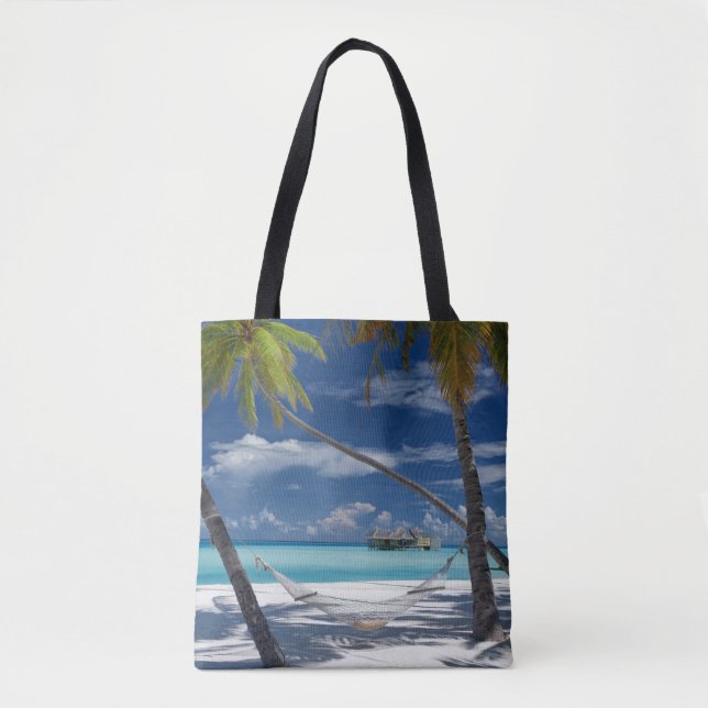 Bolso De Tela Playas tropicales | Sandy Beach, Maldivas (Anverso)