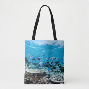 Bolso De Tela Playas tropicales Sturgeon Entre Coral