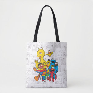 Bolso De Tela Plaza Sésamo 123