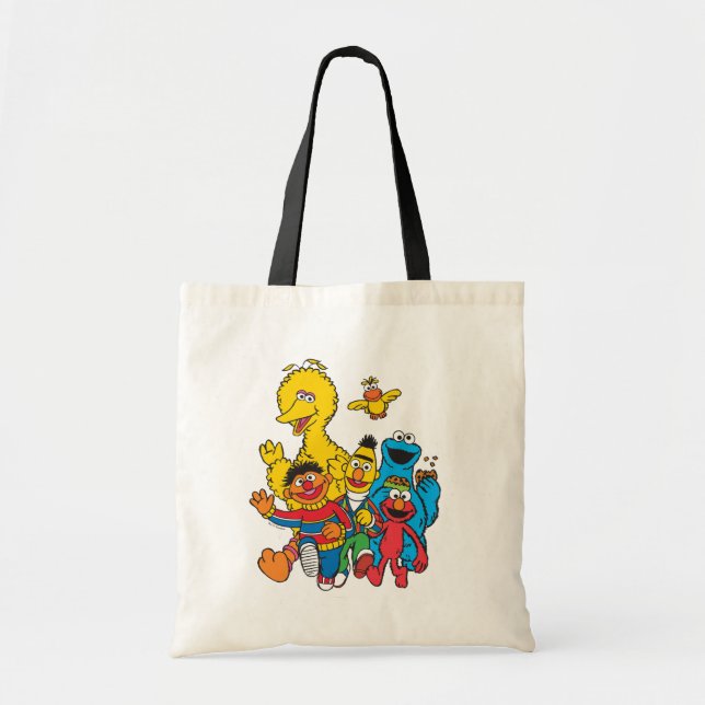 Bolso De Tela Plaza Sésamo 123 (Frente)
