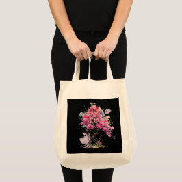 Bolso De Tela Pleno Sakura Cherry Blossom Tree Watercolor T