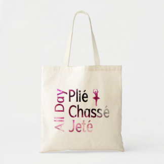 Bolso De Tela Plie, Chasse, Jete Todo el Día ~ Diseño de Ballet