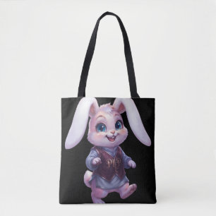 Bolso De Tela PLP LEPURO - Gráfico del Rey Conejo Guerrero Lindo