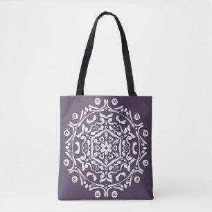 Bolso De Tela Plum Mandala