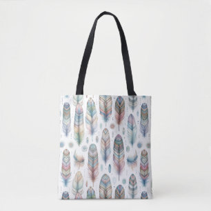 Bolso De Tela Pluma de Fantasía