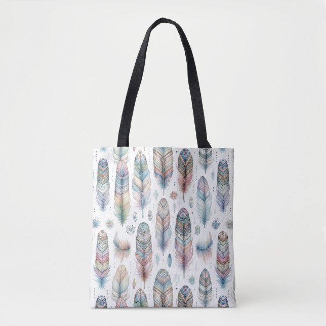 Bolso De Tela Pluma de Fantasía (Anverso)