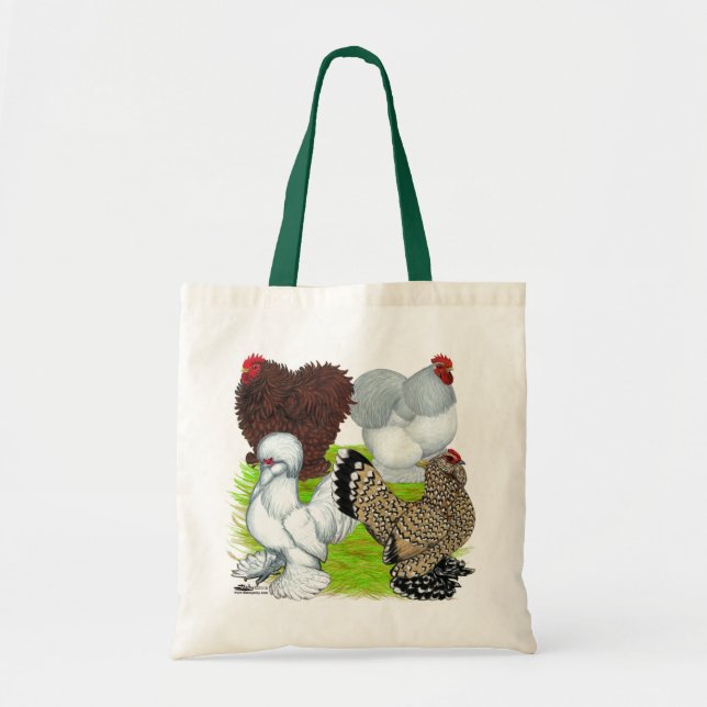 Bolso De Tela Pluma de los gallos Legged (Frente)