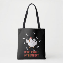 Bolso De Tela Plumas de Pollo