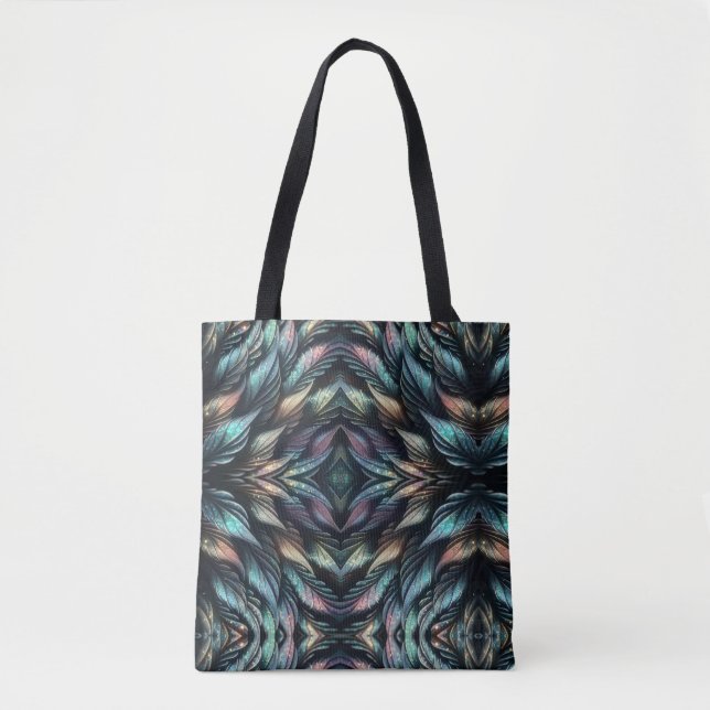 Bolso De Tela Plumas Míticas (Anverso)