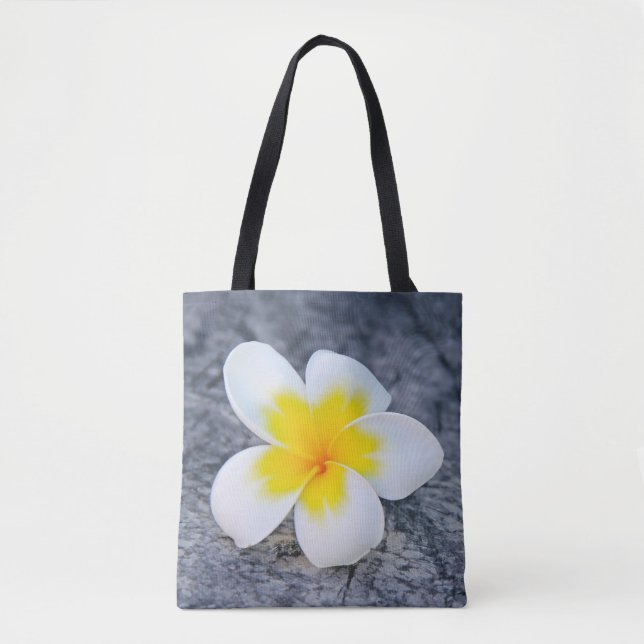 Bolso De Tela Plumeria (Anverso)