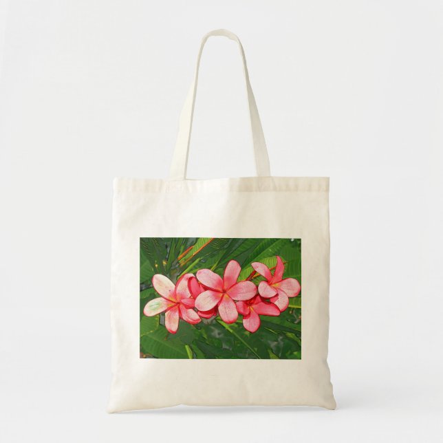 Bolso De Tela Plumerias (Frente)