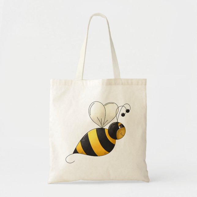 Bolso De Tela Plump Winged Bumble Bee (Frente)