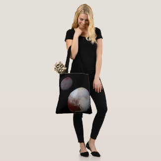 Bolso De Tela Plutón & Caronte 9º o Planeta Enano Sistema Solar
