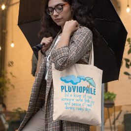 Bolso De Tela Pluviophiophile Rain Lover Cute Rainy Day