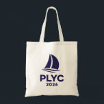 Bolso De Tela PLYC. 2026 Tote Bag<br><div class="desc">Set sail in style with this durable canvas tote featuring the navy blue PLYC (Pelican Lake Yacht Club) 2026 logo. Inspired by breezy Minnesota lake days,  it’s perfect for carrying all your sailing essentials—from sunscreen and towels to snacks and gear.</div>