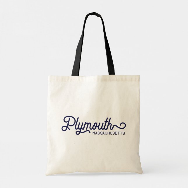 Bolso De Tela Plymouth, Massachusetts Tote Bag (Reverso)