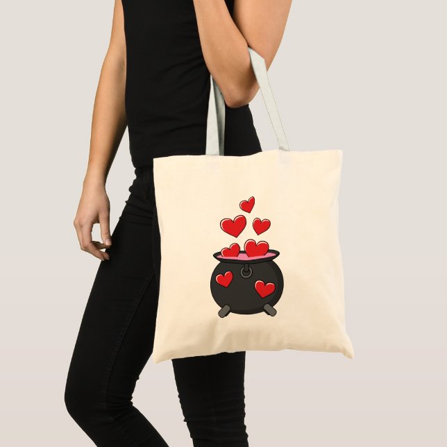Bolso De Tela Poción de amor de corazón (Anverso (producto))