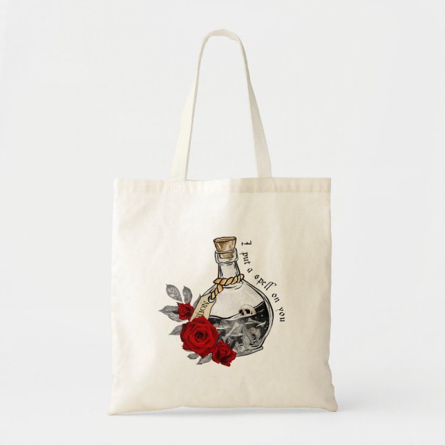 Bolso De Tela Poción de amor para brujas gótica (Frente)