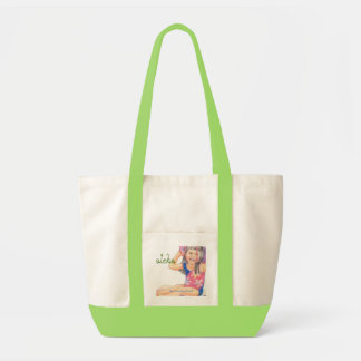 Bolso De Tela Poco chica hawaiano de la playa