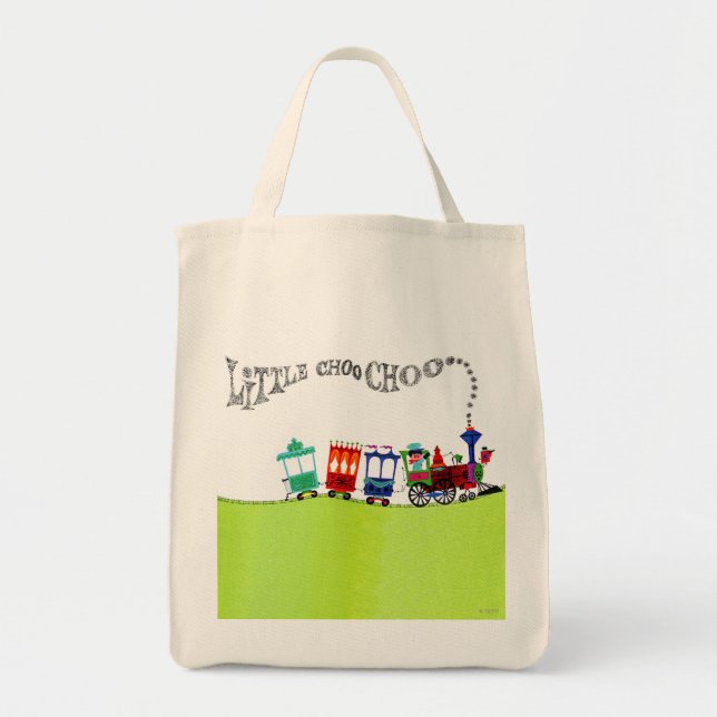 Bolso De Tela Poco Choo Choo (Frente)
