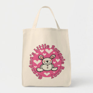 Bolso De Tela Poco conejito del Snuggle de la abuela
