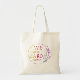 Bolso De Tela Podemos hacer cosas difíciles, Diseño 7