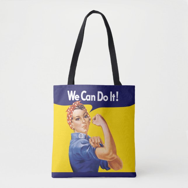 Bolso De Tela ¡Podemos Hacerlo! Rosie the Riveter (Anverso)