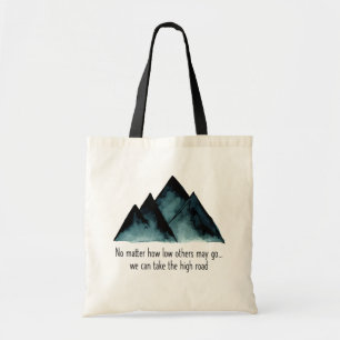Bolso De Tela Podemos Tomar Las Altas Montañas De Acuarela De Ca